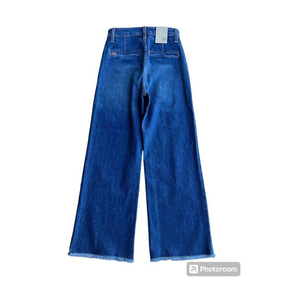 NWT Alice + Olivia Jeans Women`s H Rise Wide Leg Crop Pants Sz. 25 MSRP $275 - Picture 2 of 9